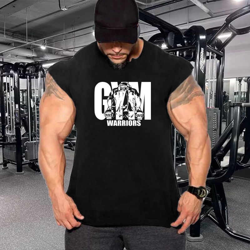 Tank Top Muscle - Camisetas sin mangas de algodón transpirable