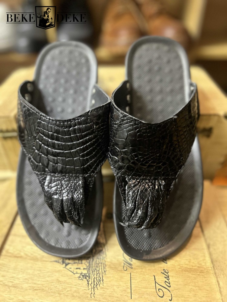 Flip Flop Leather Men - Calzado de Verano, Sandalias de Cuero