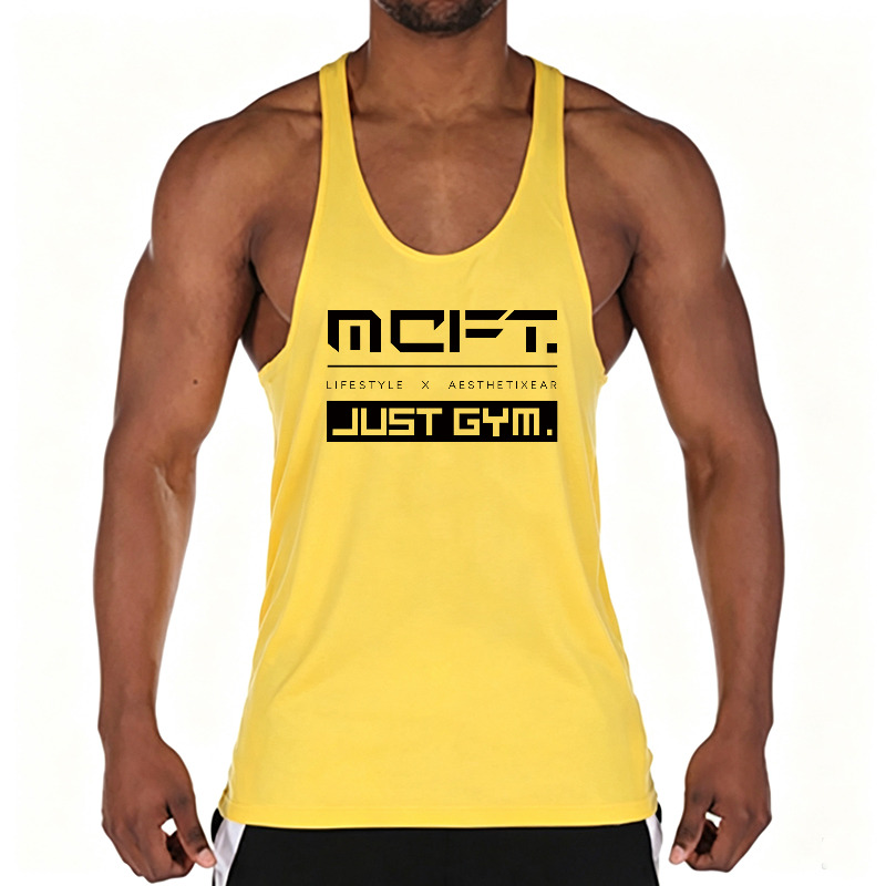 Tank Top Muscle - Camiseta Deportiva de Algodón para Hombre,