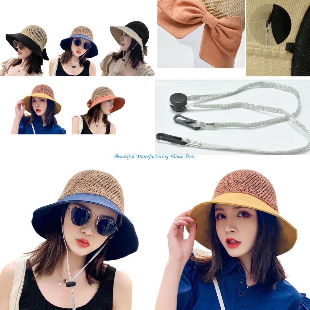 Packable Hat Nylon - E56A Top malla verano para mujer,