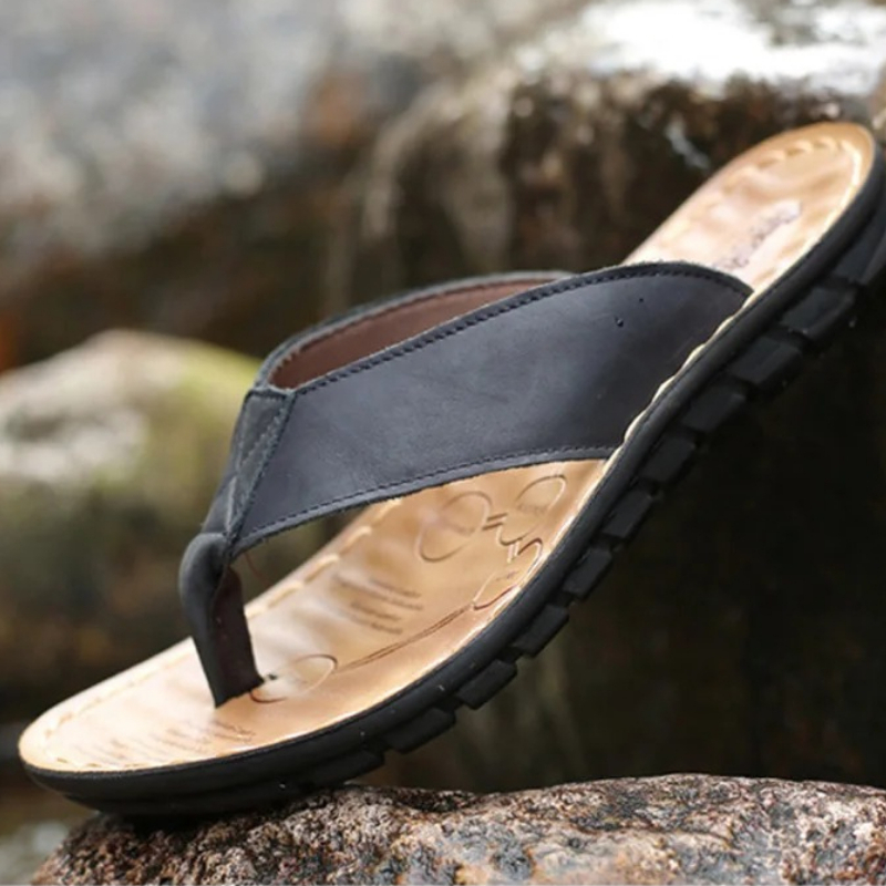 Roma Retro hombre zapatilla Co - Flip Flop Leather Men reseña y precio
